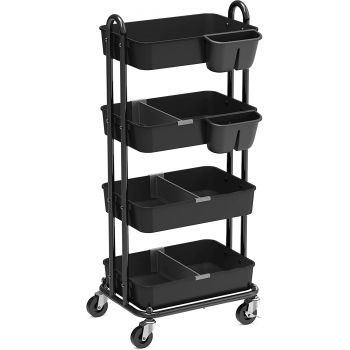Multifunctional Rolling Dividers and Hanging Salon Trolley